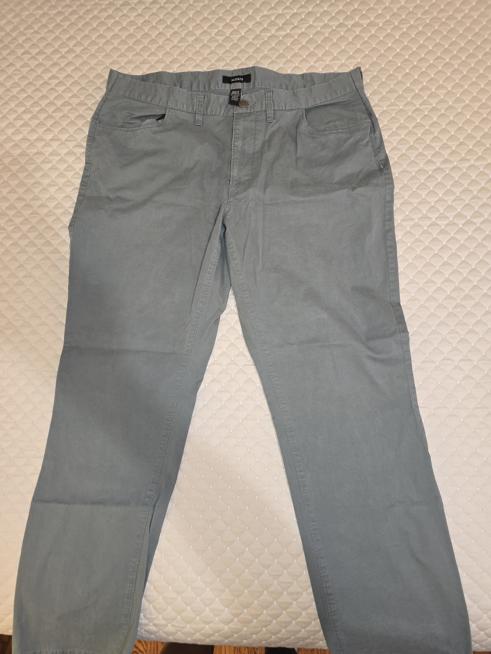 40W/32L - Alfani Men's Slate Green Casual Dress Pants
